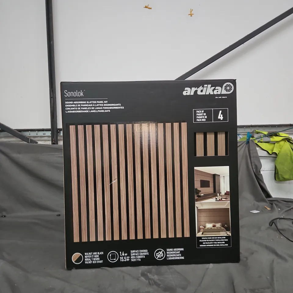 ARTIKA SONOLOK SOUND-ABSORBING SLATTED PANEL KIT – PACK OF 4
