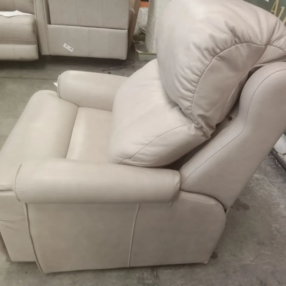 DESIGNER G PLAN MADE NETTLETON ARMCHAIR - REGENT PLASTER LEATHER 