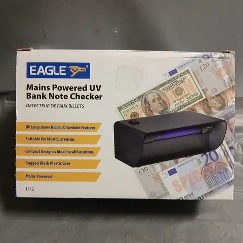 BOXED EAGLE MAINS POWERED BANK NOTE CHECKER 