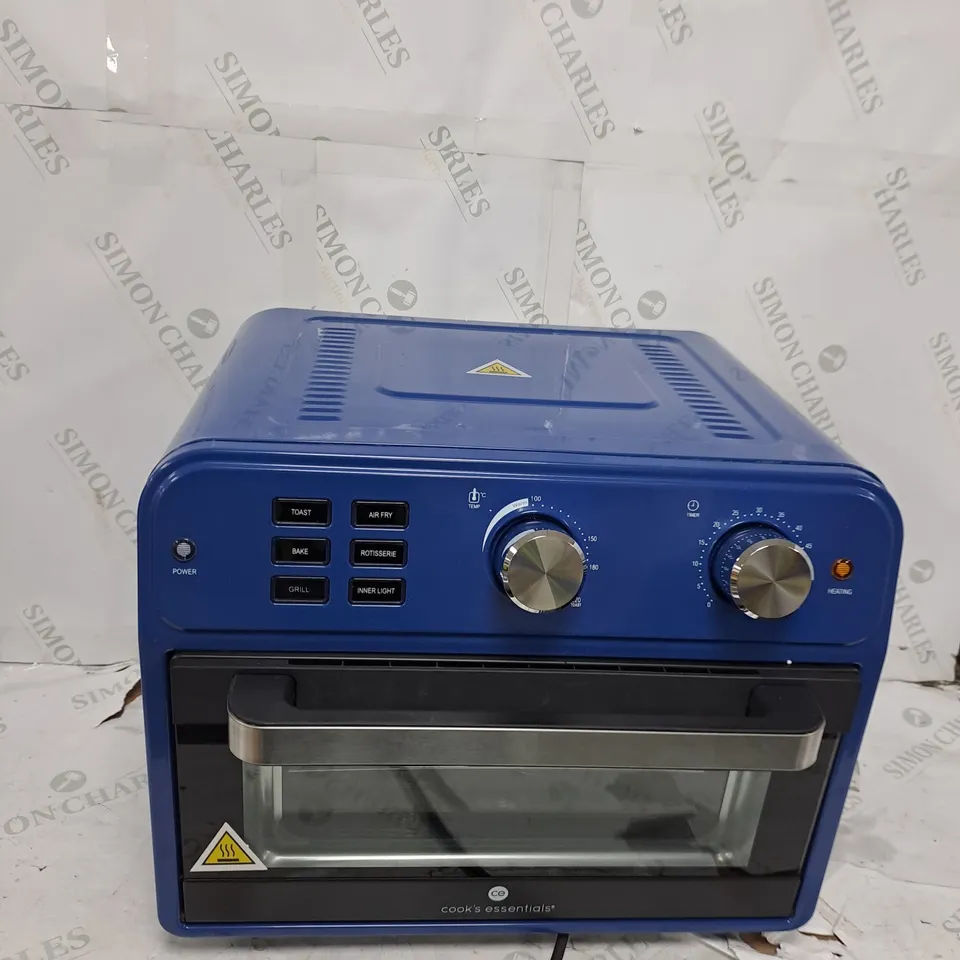 COOK'S ESSENTIAL 21-LITRE AIRFRYER OVEN IN BLUE 