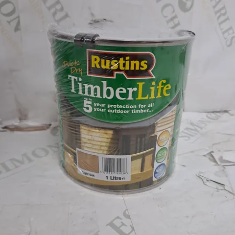 RUSTINS QUICK DRY TIMBERLIFE - LIGHT OAK 1LTR