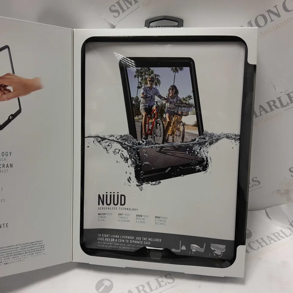 BOXED LIFEPROOF NUUD SERIES WATERPROOF CASE FOR IPAD PRO 12.9" (2ND GEN) - BLACK (NEW)