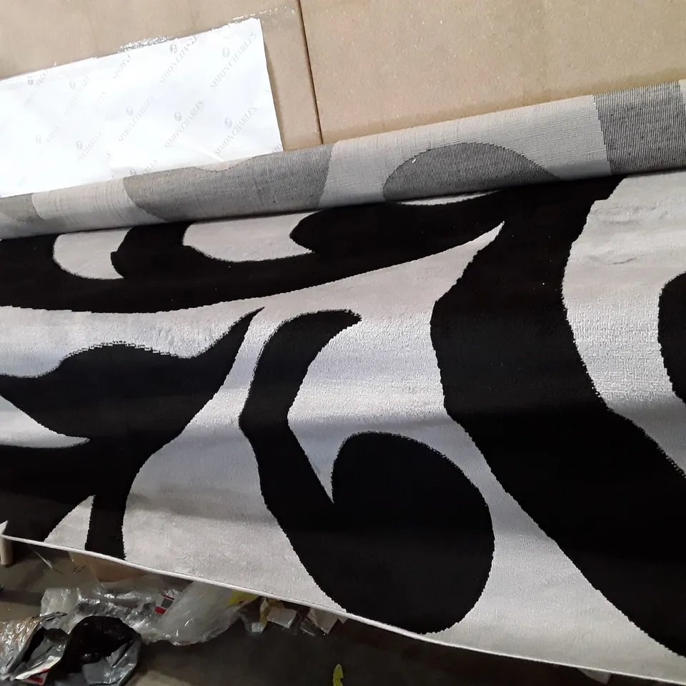 SOPHIA SILVER/BLACK RUG 200×290CM