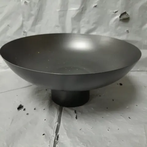 METAL SPUN PEDESTAL BOWL