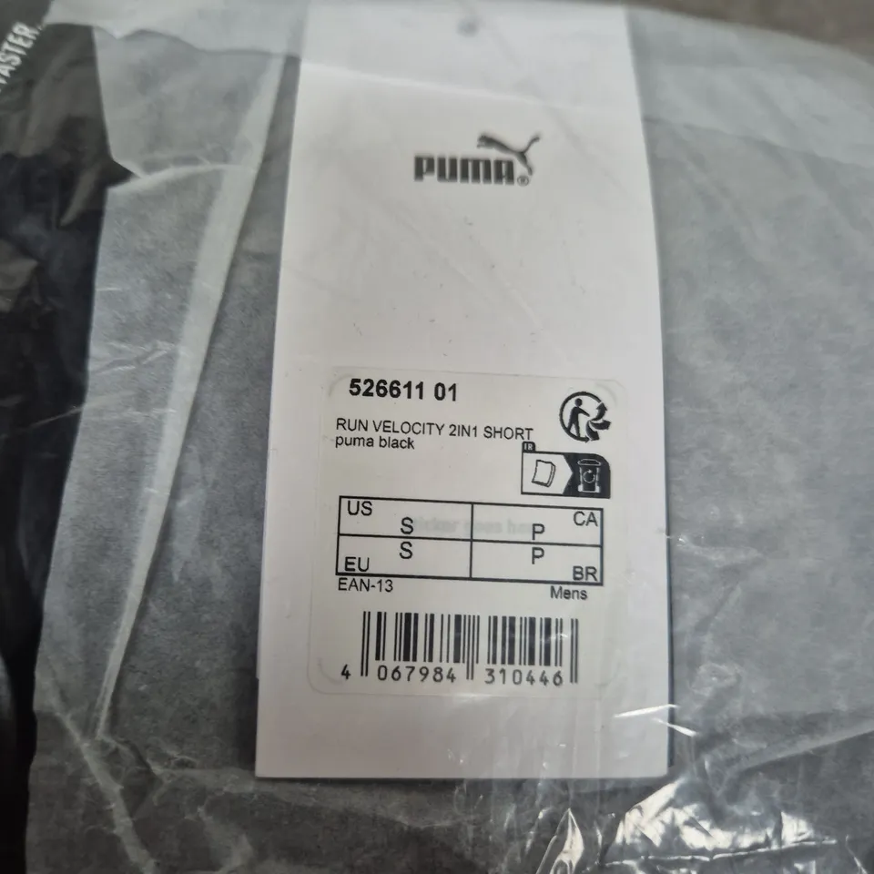 PUMA RUN VELOCITY 2-IN-1 SHORTS – BLACK, SIZE S (MEN)