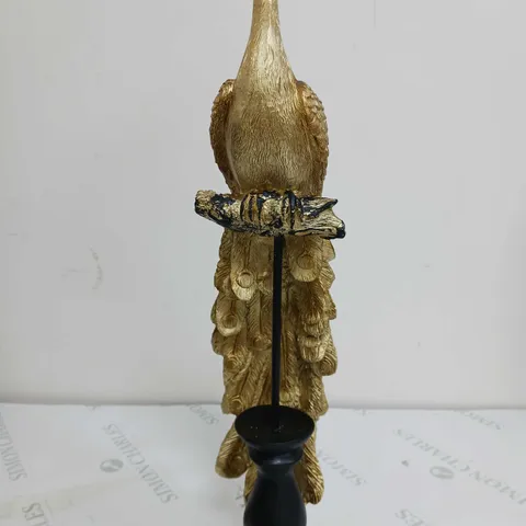 BOXED ALISON CORK GOLD PEACOCK DECOR