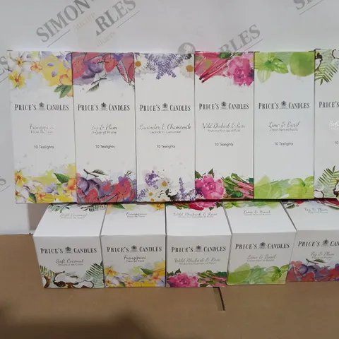 BOXED PRICES CANDLES AND TEA LIGHTS