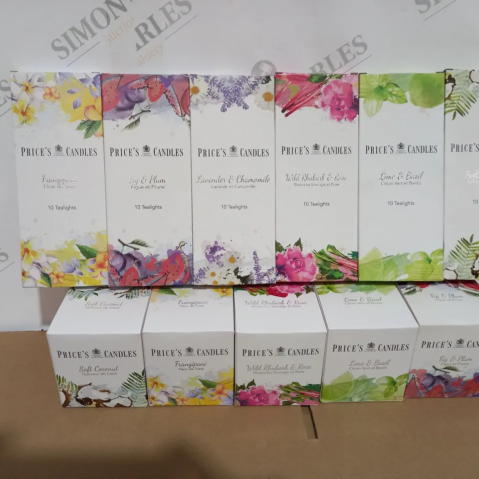 BOXED PRICES CANDLES AND TEA LIGHTS 