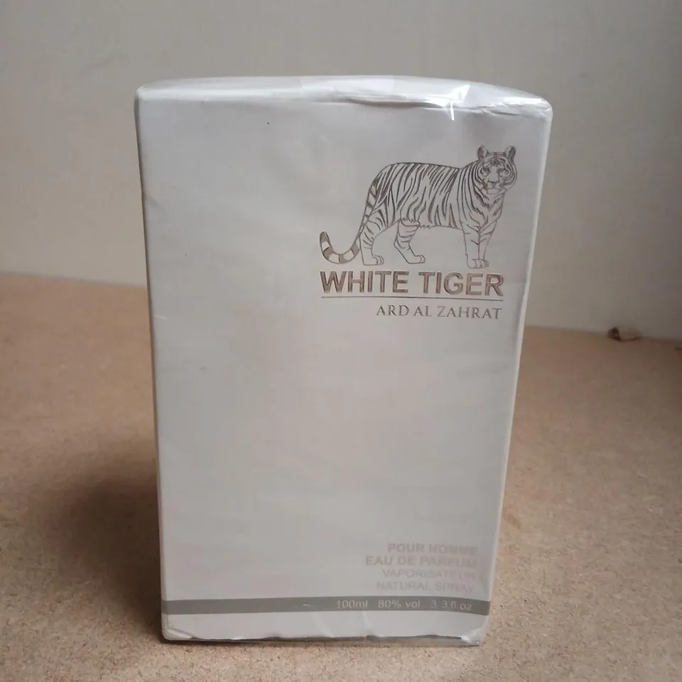 BOXED AND SEALED WHITE TIGER ARD AL ZAHRAT EAU DE PARFUM 100ML