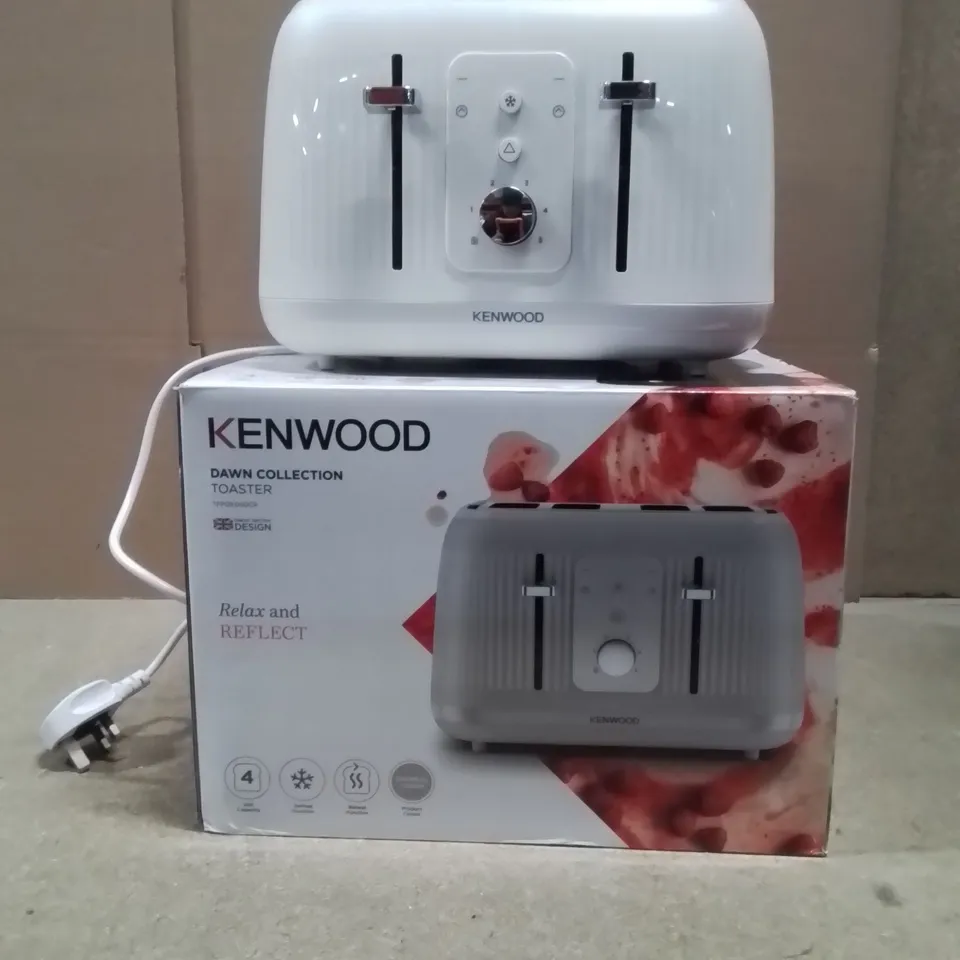 BOXED KENWOOD DAWN COLLECTION TOASTER IN WHITE