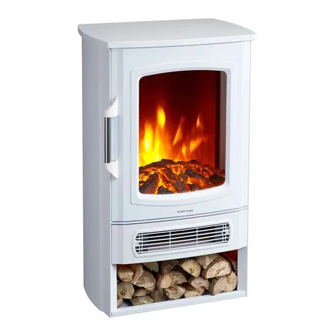 BOXED NEO ELECTRIC HEATER FLAME AND LOG STORE 2000W - WHITE (1 BOX)