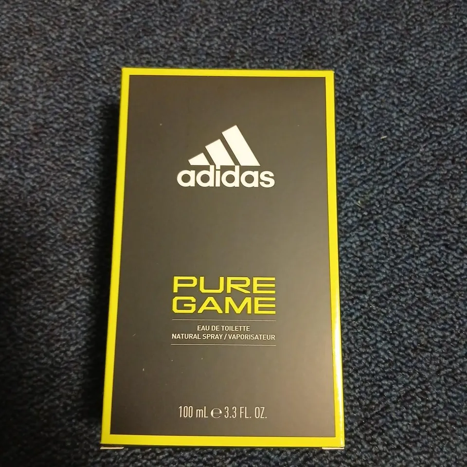 BOXED ADIDAS PURE GAME EAU DE TOILETTE 100ML