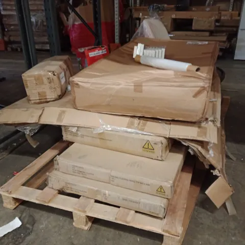 PALLET OF INCOMPLETE FURNITURE AND PARTS