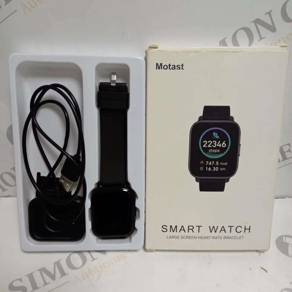 BOXED MOTAST HEART RATE TRACKER SMART WATCH 