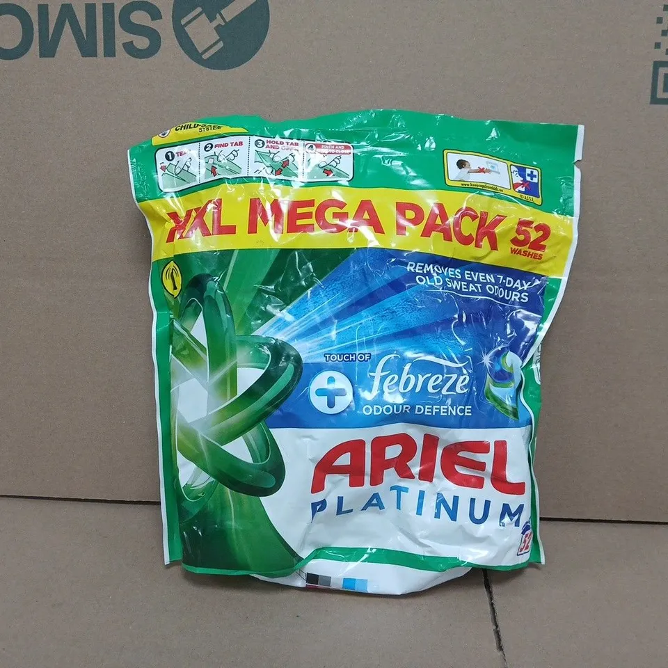 ARIEL PLATINUM LAUNDRY DETERGENT MEGA PACK (52 WASHES)