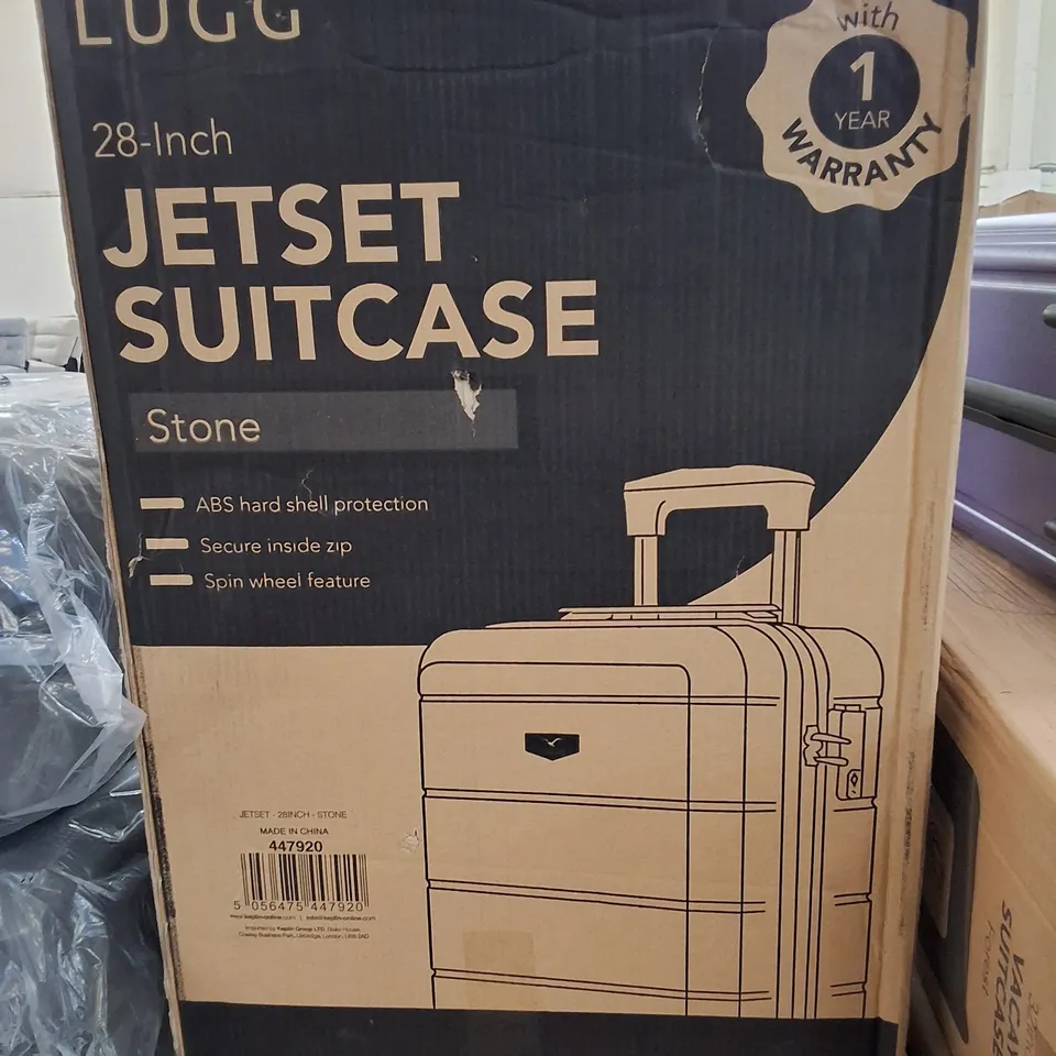 BOXED LUGG 28" JETSET SUITCASE - STONE