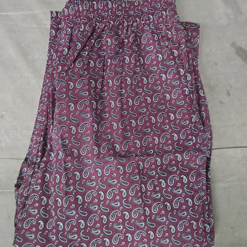 SAVILE ROW PANTS IN BURGUNDY SIZE MEDIUM