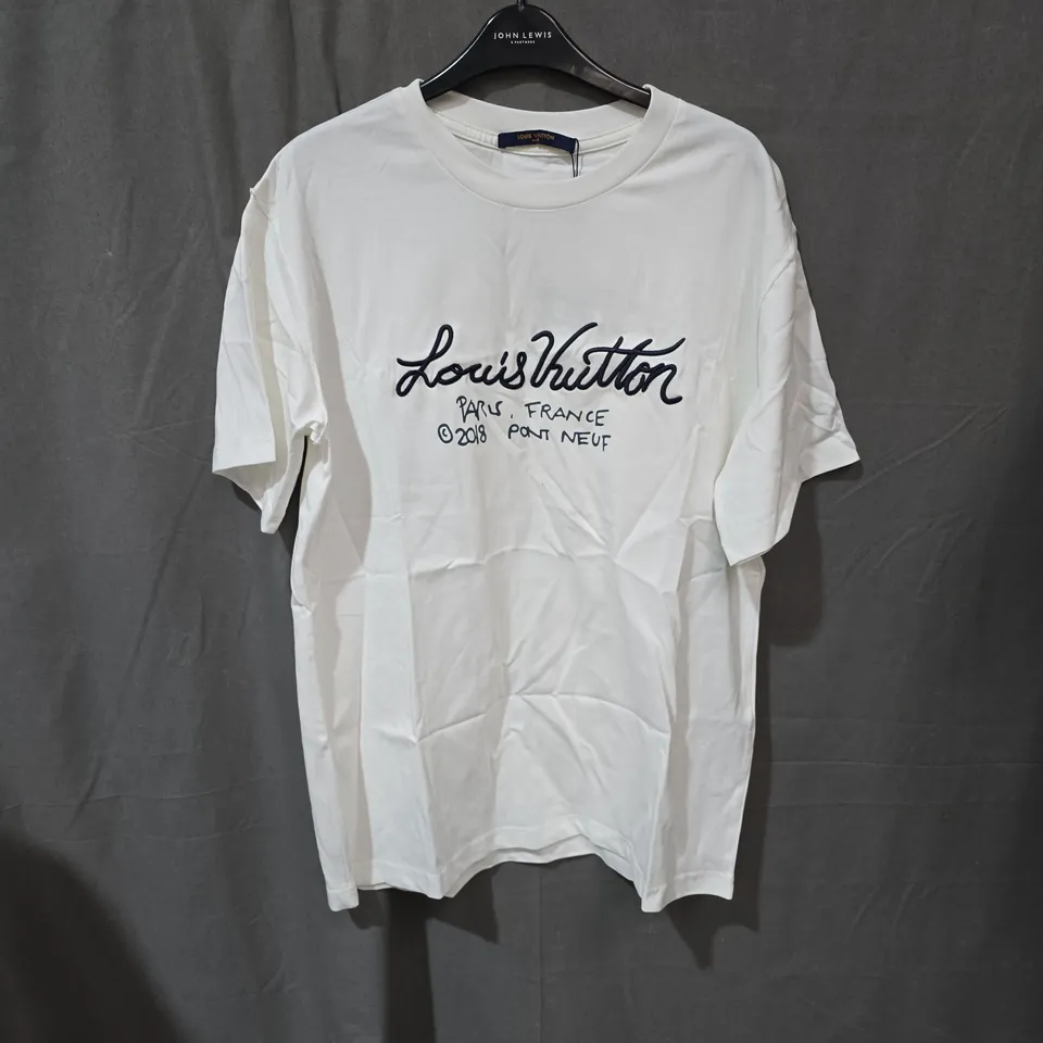 LOUIS VUITTON WHITE T-SHIRT – PARIS PONT NEUF DESIGN