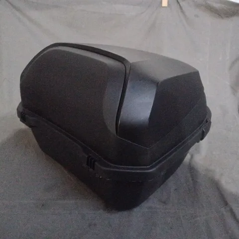 Motorcycle top case / luggage box – black hard-shell rear case