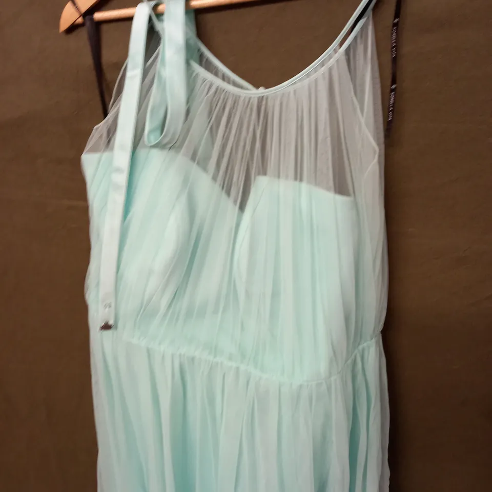 SORELLA VITA LIGHT GREEN NET OVERLAY OCCASIONAL DRESS - SIZE 24