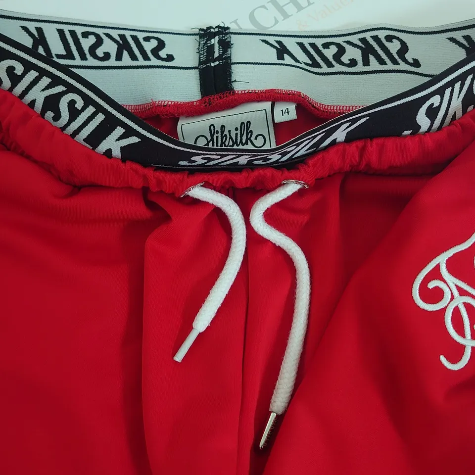 SIKSILK WOMENS RED TRACK PANTS - 14