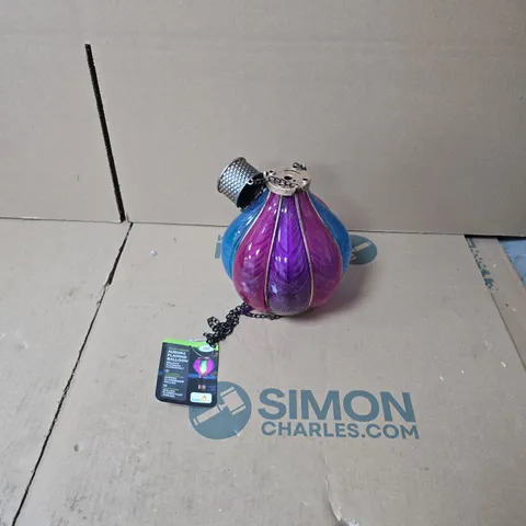 AURORA FLAMING BALLOON SOLAR GARDEN LIGHT – PURPLE/BLUE GRADIENT (COOLFLAME)