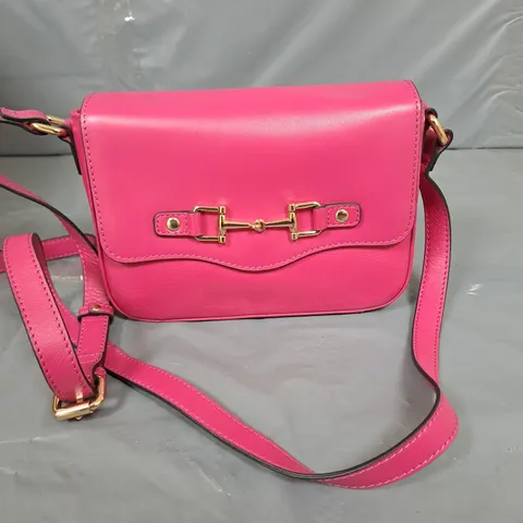ASHWOOD SNAFFLE DETAIL LEATHER CROSSBODY IN PINK
