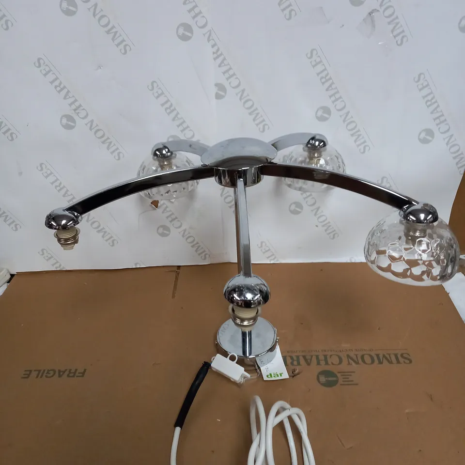 SILVER LED 5 BULB STANDING LAMP