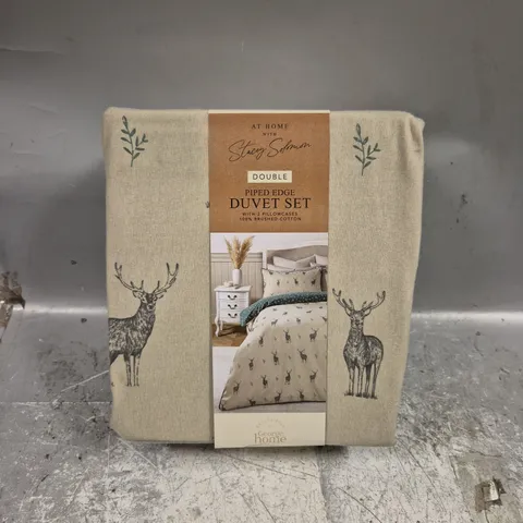 STACEY SOLOMON PIPED EDGE DUVET SET - DOUBLE