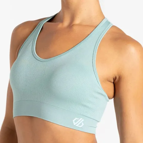 BRAND NEW DARE 2B WOMENS REACT SPORTS BRA AQUIFER UK 14 - 16