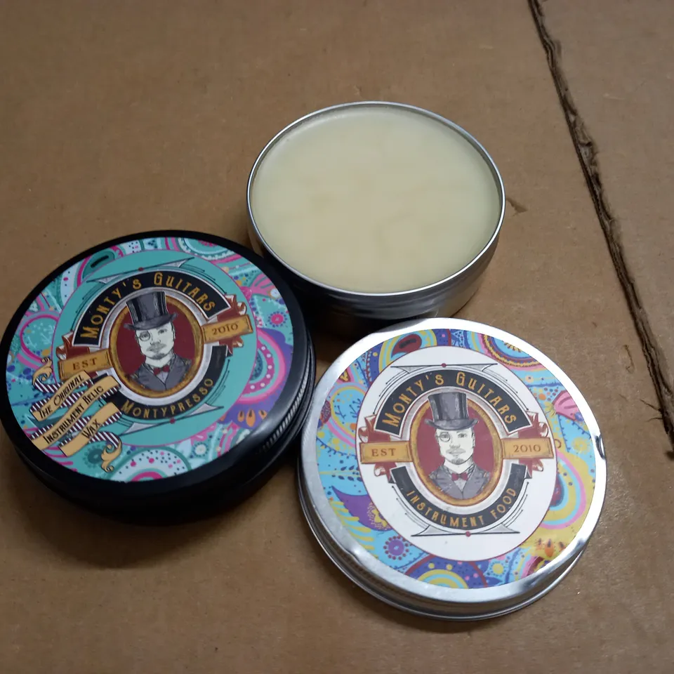 LOT OF 2 MONTY' GUITARS INSTRUMENT WAX