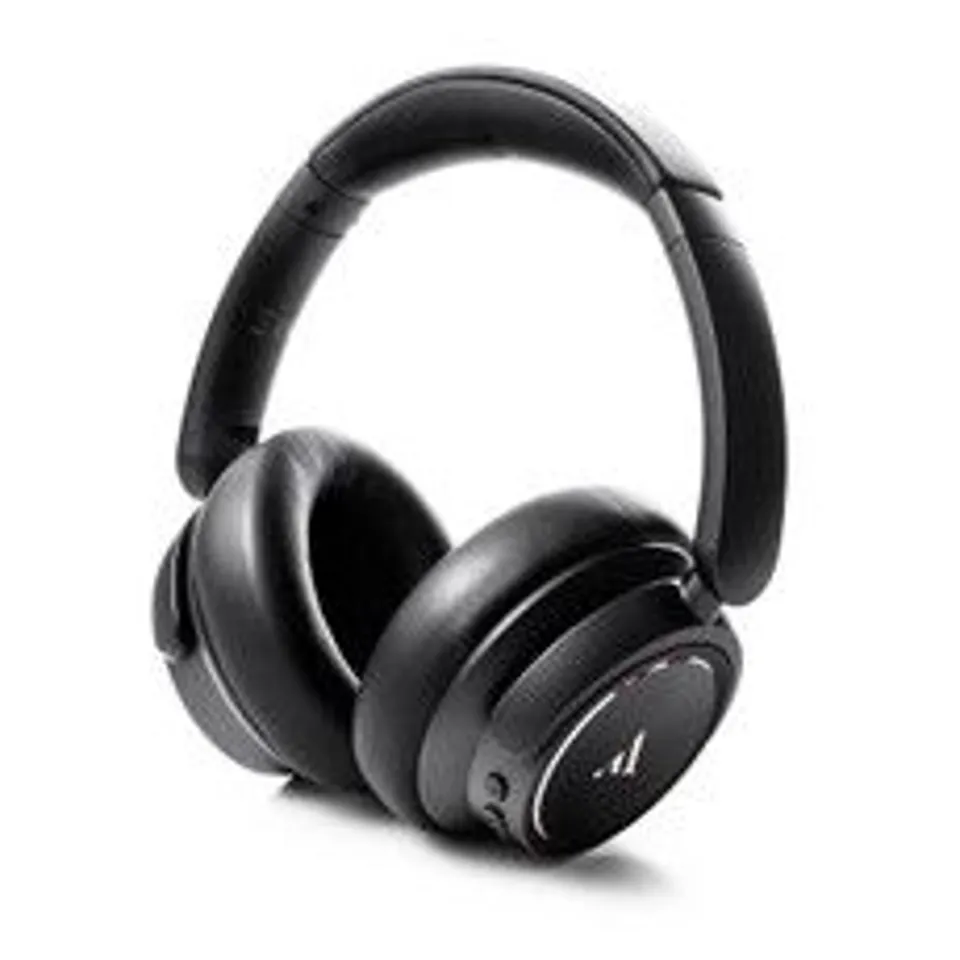 ARGON AUDIO QUIET STORM BLACK OVER EAR WIRELESS BLUETOOTH NOISE CANCELLING MIC CLOSED BACK HEADPHONES