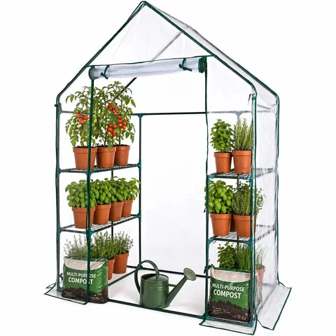 BOXED NEO GREEN 4 TIER MINI GREENHOUSE 193 X 143 X 73CM