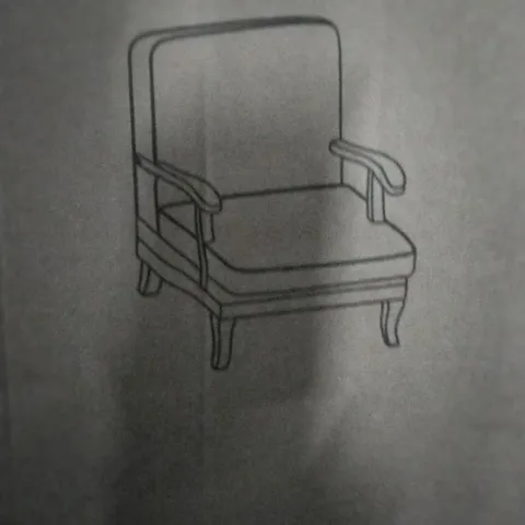 BOXED OLIVE CHENILLE COLWELL CHAIR (1 BOX)