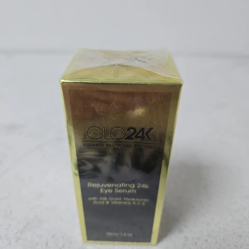 GLO24K REJUVENATING 24K EYE SERUM – BOXED