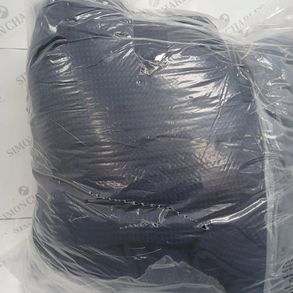 SUPERSOFT BY COZEE HOME WAFFLE KNIT FILLED BEDSPREAD IN NAVY - 250 X 260CM 