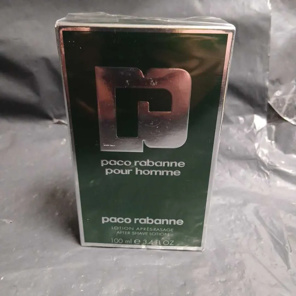 BOXED PACO RABANNE POUR HOMME AFTERSHAVE LOTION FOR MEN 100ML