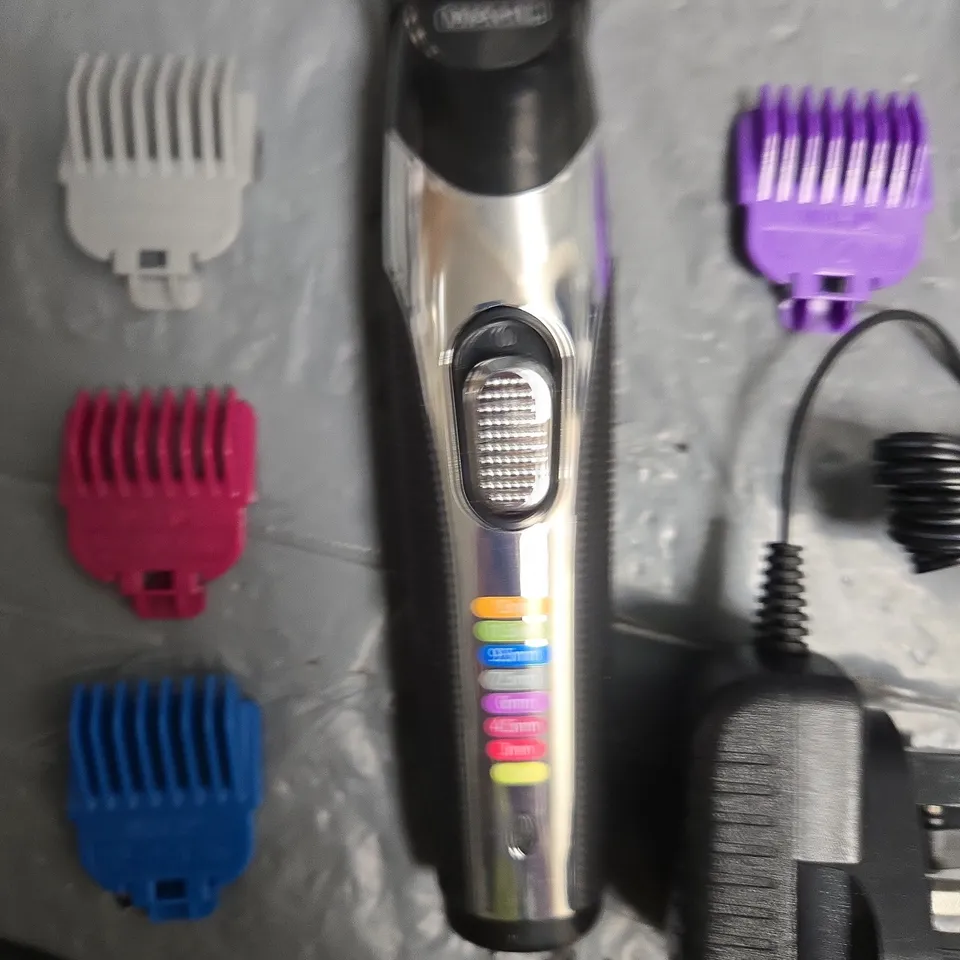 WAHL HAIR CLIPPER KIT WITH ATTACHMENTS AND UK POWER ADAPTER