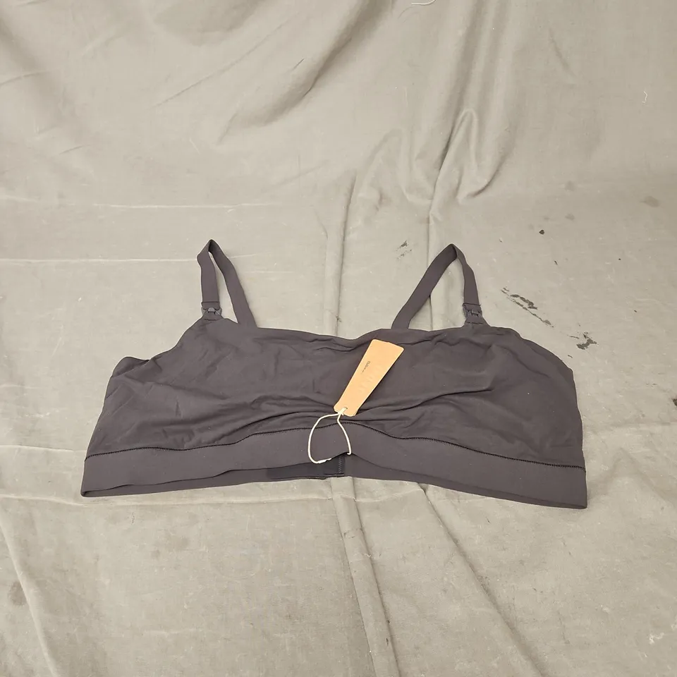 SKIMS FITS EVERYBODY MATERNITY NURSING SCOOP BRALETTE IN ONYX SIZE 2X