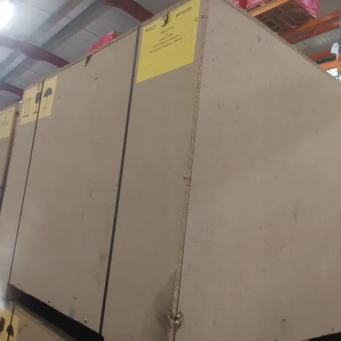 PALLET CONTAINING COMMERCIAL DISPLAY UNIT PARTS