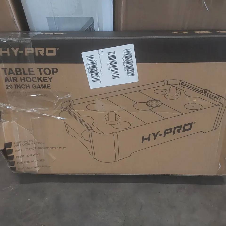 BOXED HY-PRO 20" TABLETOP AIR HOCKEY RRP £24.99