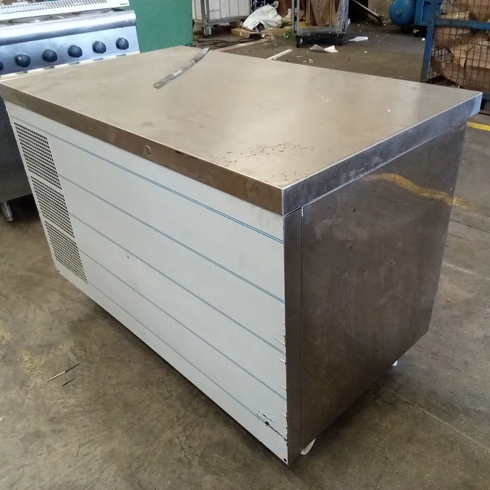SNOWFLAKE COMMERCIAL STAINLESS STEEL 2 DOOR PREP FRIDGE