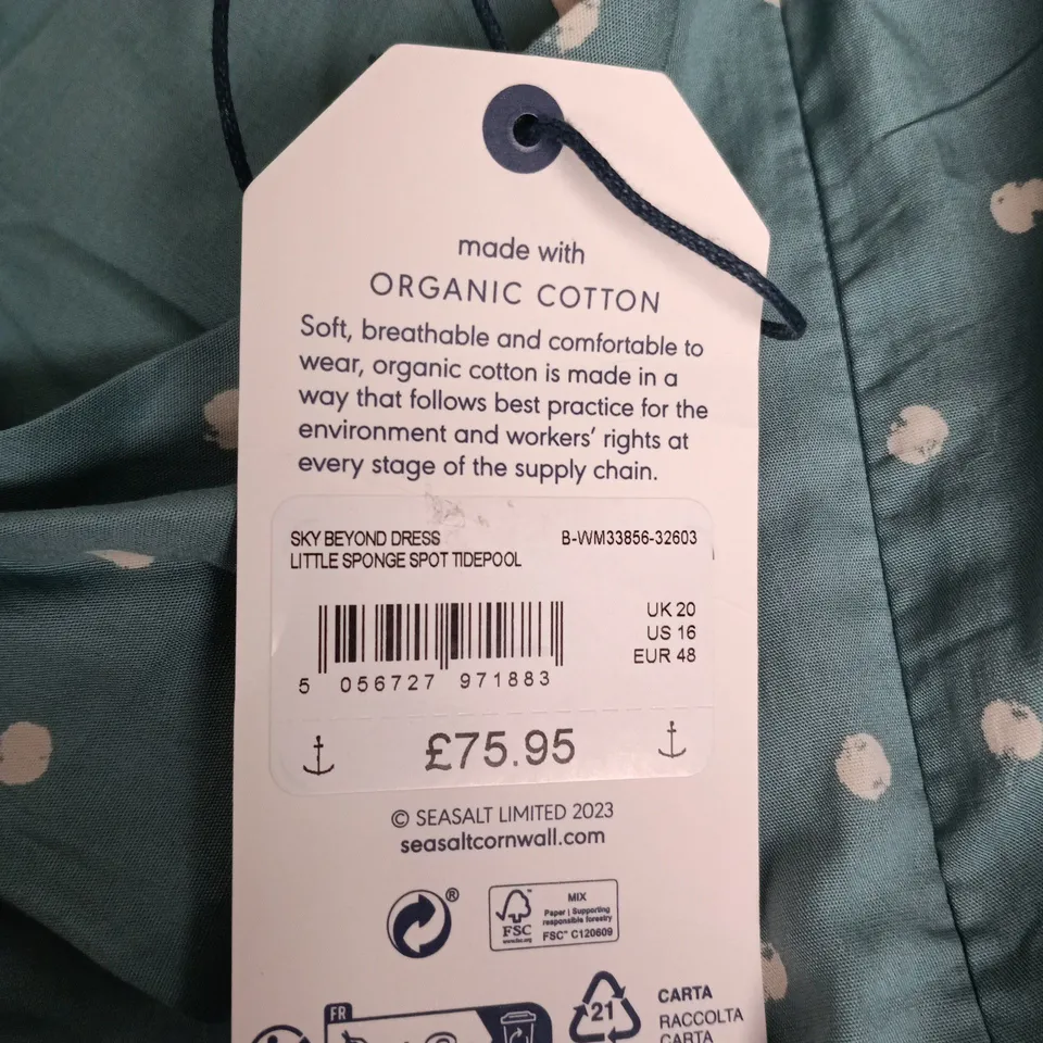 SEASALT CORNWALL SKY BEYOND DRESS – TIDEPOOL (LITTLE SPONGE SPOT), UK 20