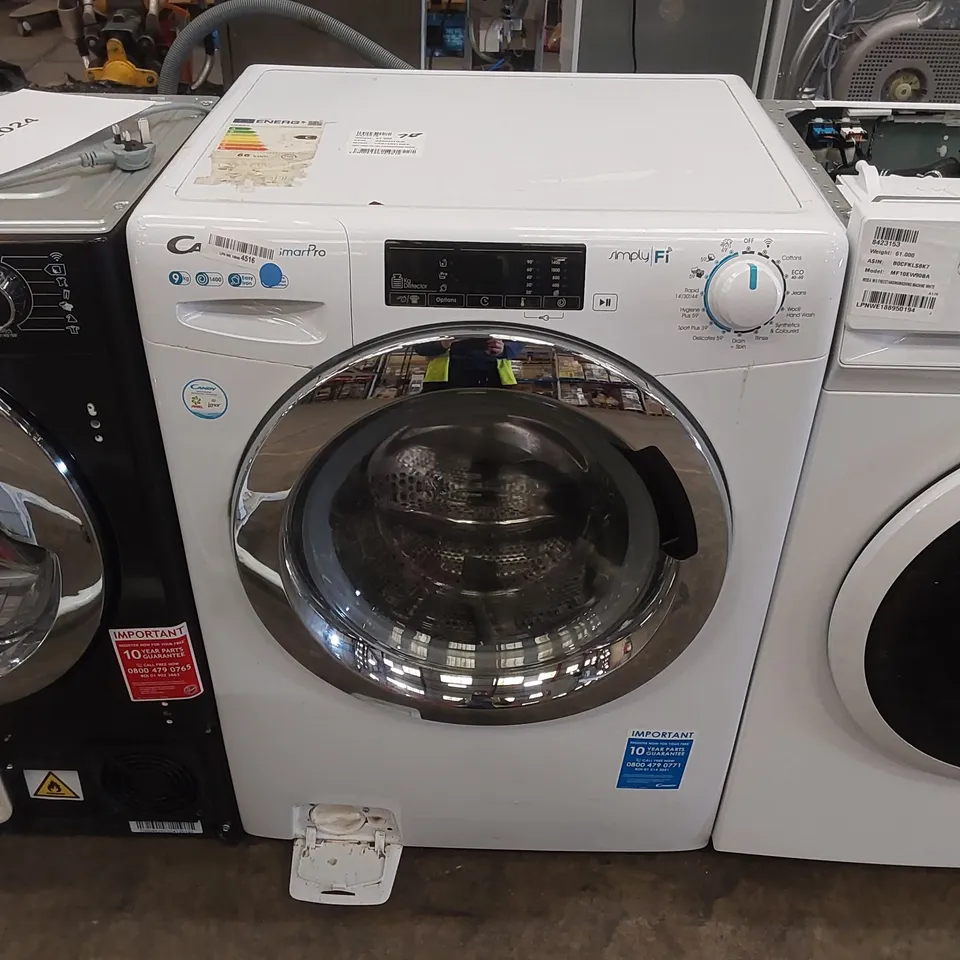 CANDY SMART PRO FREE STANDING 9KG WASHING MACHINE IN WHITE, MODEL: CSO1493TWCE