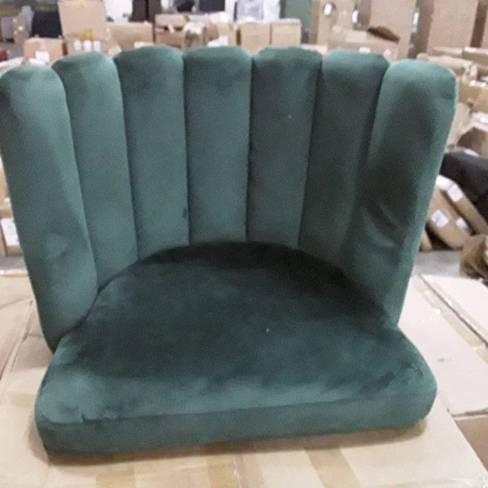 BOXED CLIPOP SET OF 2 GREEN VELVET CHAIRS (1 BOX)