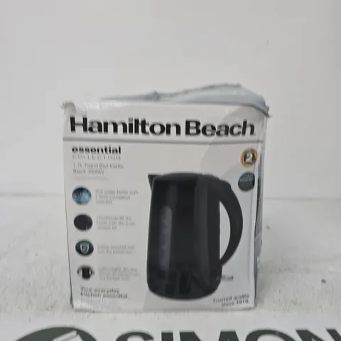 HAMILTON BEACH ELECTRIC KETTLE – BOXED