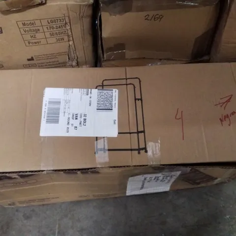 BOXED CLOTHES HANGING RAIL