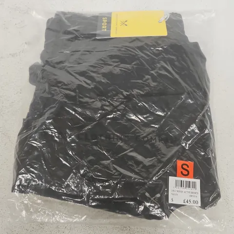 BAGGED CREW CLOTHING COMPANY 2IN1 WOVEN ACTIVE SHORTS IN NAVY - SMALL