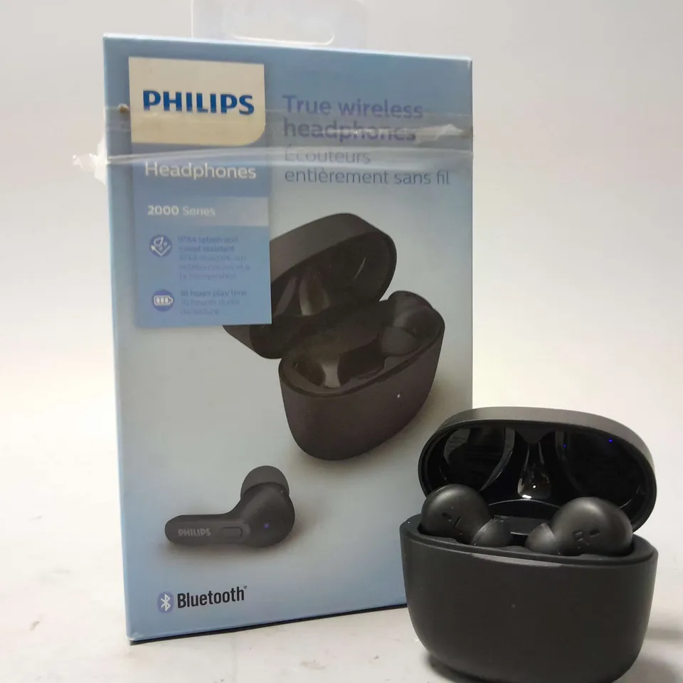 BOXED PHILIPS 2000 SERIES TRUE WIRELESS EARBUDS IN BLACK