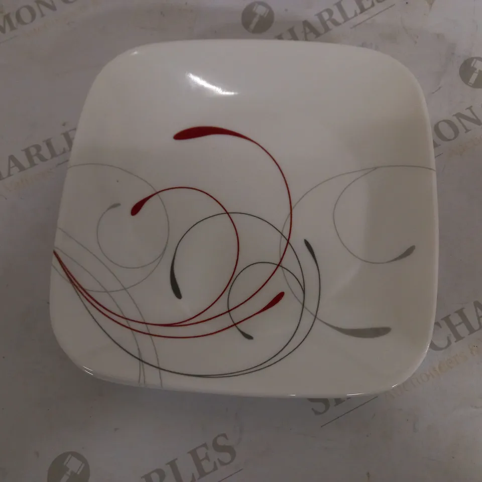 CORELLE SQUARE SPLENDOR 8.75-INCH PLATE SET (6-PIECE) WHITE